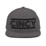 Retro Cincy Black - Snapback Hat - Image 5
