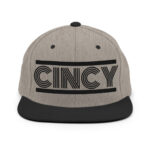 Retro Cincy Black - Snapback Hat - Image 7