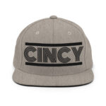 Retro Cincy Black - Snapback Hat - Image 8
