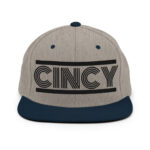 Retro Cincy Black - Snapback Hat - Image 4