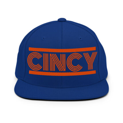 Orange/Blue Retro - Snapback Hat