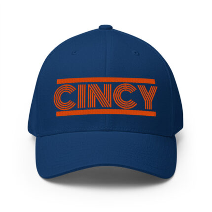 Orange/Blue Retro - Structured Twill Cap