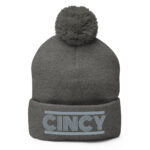 Retro Cincy Gray - Pom Beanie - Image 8