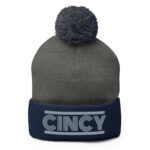 Retro Cincy Gray - Pom Beanie