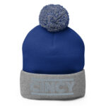 Retro Cincy Gray - Pom Beanie - Image 5