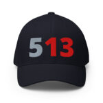 513 Red/Gray - Structured Twill Cap