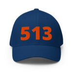 513 Orange/Blue - Structured Twill Cap